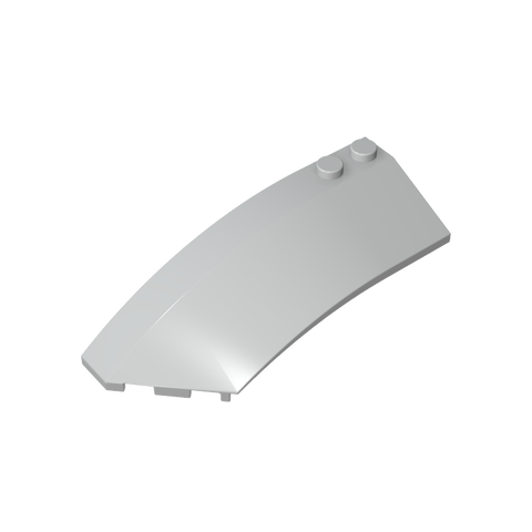 Gobricks,Wedge Curved 8 x 3 x 2 Open Left [Plain],41750
