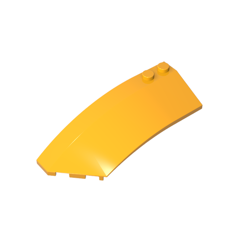 Gobricks,Wedge Curved 8 x 3 x 2 Open Left [Plain],41750