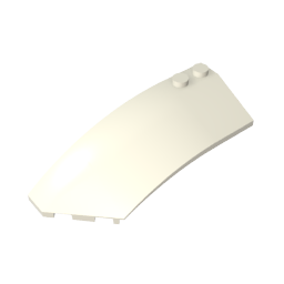 Wedge Curved 8 x 3 x 2 Open Left [Plain] ,41750