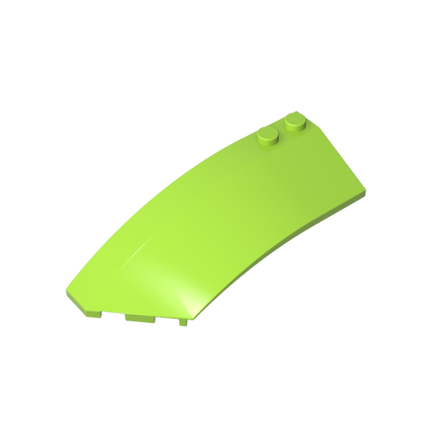 Gobricks,Wedge Curved 8 x 3 x 2 Open Left [Plain],41750