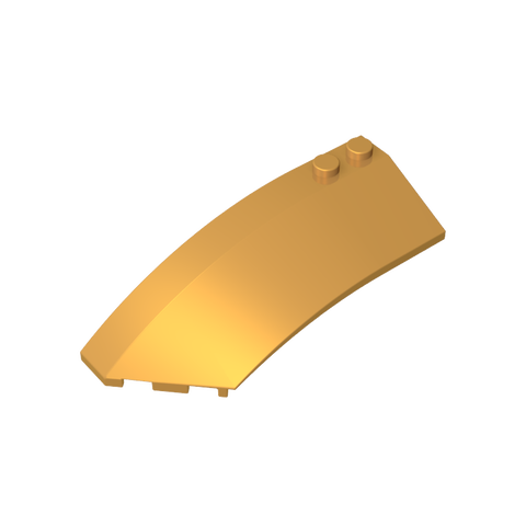 Gobricks,Wedge Curved 8 x 3 x 2 Open Left [Plain],41750
