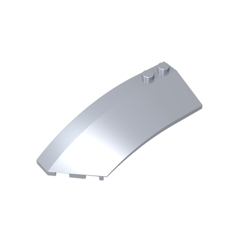 Gobricks,Wedge Curved 8 x 3 x 2 Open Left [Plain],41750