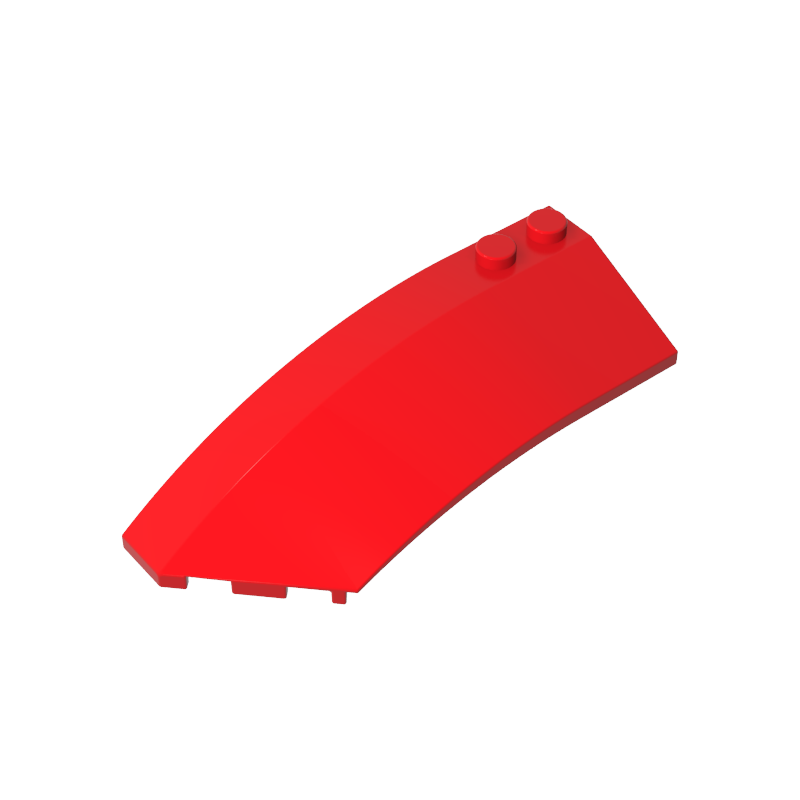 Gobricks,Wedge Curved 8 x 3 x 2 Open Left [Plain],41750