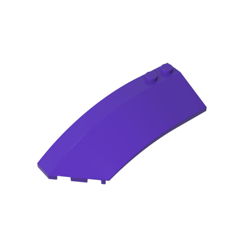 Gobricks,Wedge Curved 8 x 3 x 2 Open Left [Plain],41750