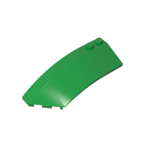 Gobricks,Wedge Curved 8 x 3 x 2 Open Left [Plain],41750