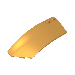 Wedge Curved 8 x 3 x 2 Open Left [Plain] ,41750