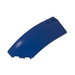 Wedge Curved 8 x 3 x 2 Open Left [Plain] ,41750