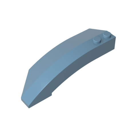 Gobricks,Wedge Curved 8 x 3 x 2 Open Right,41749