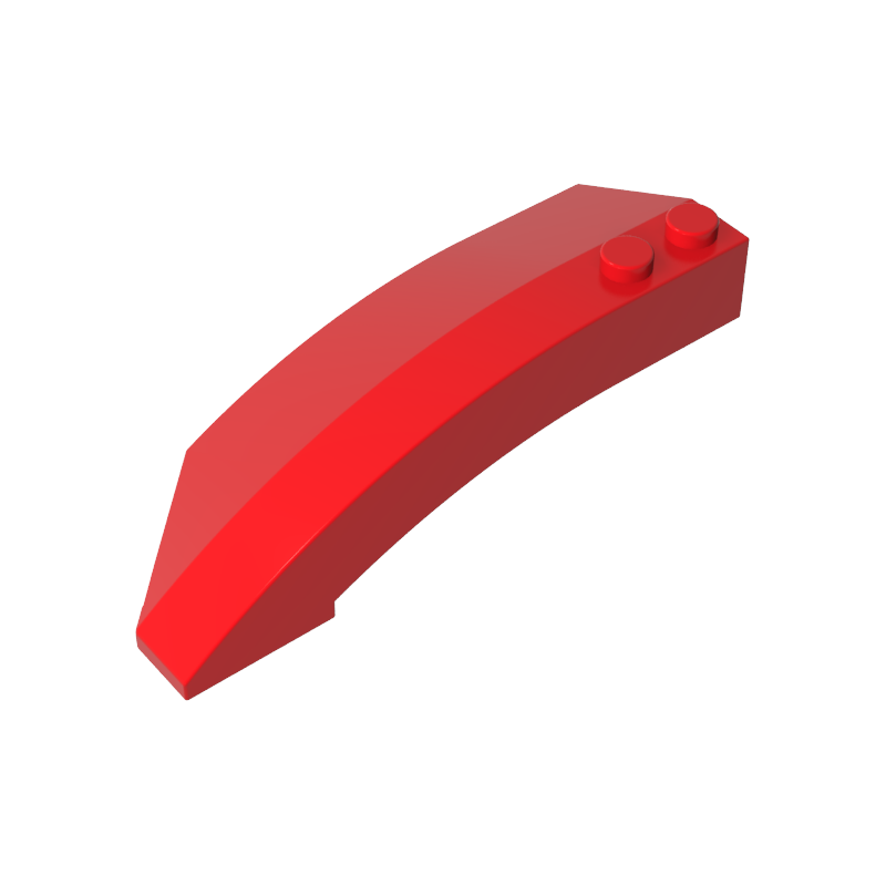 Gobricks,Wedge Curved 8 x 3 x 2 Open Right,41749