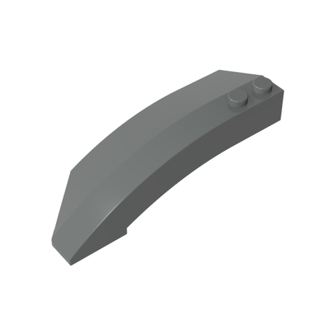 Gobricks,Wedge Curved 8 x 3 x 2 Open Right,41749