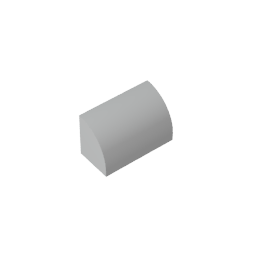 Gobricks,Brick Curved 1 x 2 x 1 No Studs,37352