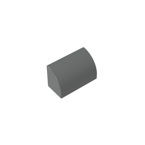 Gobricks,Brick Curved 1 x 2 x 1 No Studs,37352