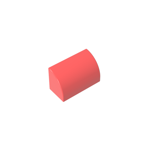 Gobricks,Brick Curved 1 x 2 x 1 No Studs,37352