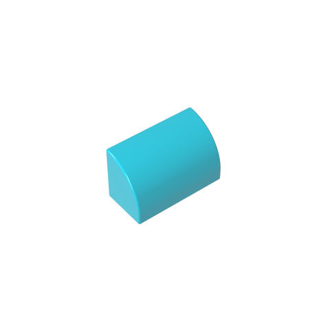 Gobricks,Brick Curved 1 x 2 x 1 No Studs,37352