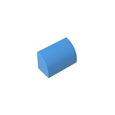 Gobricks,Brick Curved 1 x 2 x 1 No Studs,37352