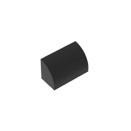 Gobricks,Brick Curved 1 x 2 x 1 No Studs,37352