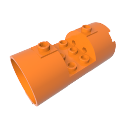 Gobricks,Cylinder 3 x 6 x 2 2/3 Horizontal Open Studs,30360,93168
