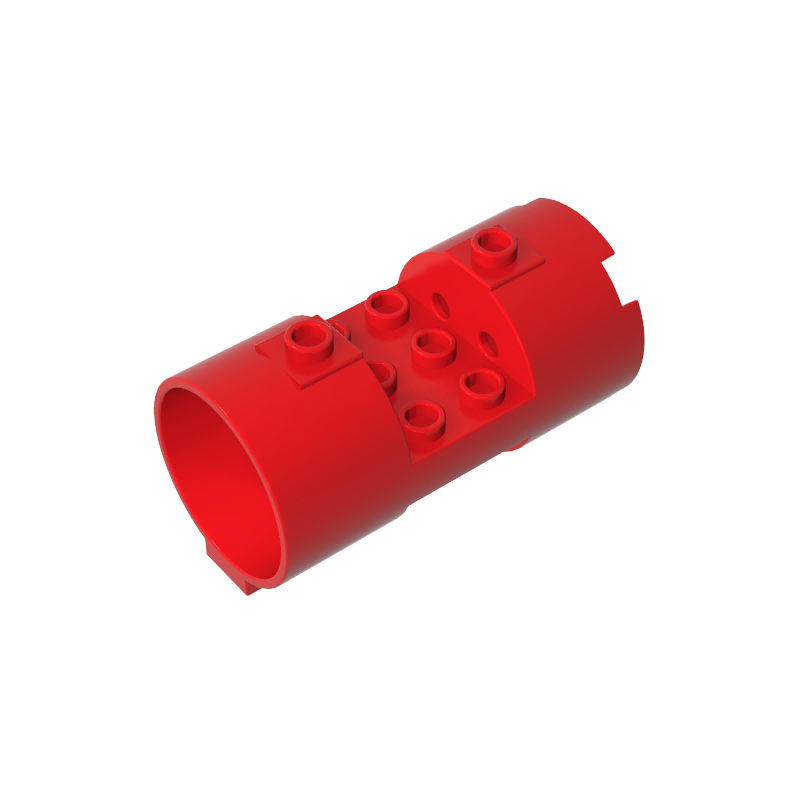 Gobricks,Cylinder 3 x 6 x 2 2/3 Horizontal Open Studs,30360,93168