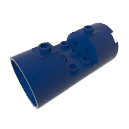 Gobricks,Cylinder 3 x 6 x 2 2/3 Horizontal Open Studs,30360,93168