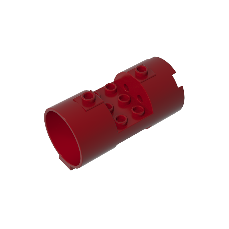 Gobricks,Cylinder 3 x 6 x 2 2/3 Horizontal Open Studs,30360,93168