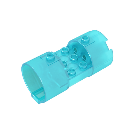 Gobricks,Cylinder 3 x 6 x 2 2/3 Horizontal Open Studs,30360,93168