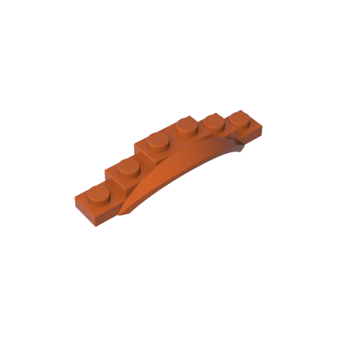 Gobricks,Wheel Arch, Mudguard, 1 1/2 x 6 x 1 [Arch Extended],62361