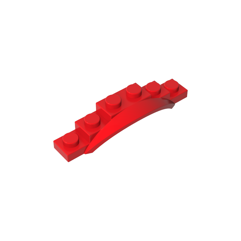 Gobricks,Wheel Arch, Mudguard, 1 1/2 x 6 x 1 [Arch Extended],62361