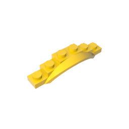 Gobricks,Wheel Arch, Mudguard, 1 1/2 x 6 x 1 [Arch Extended],62361