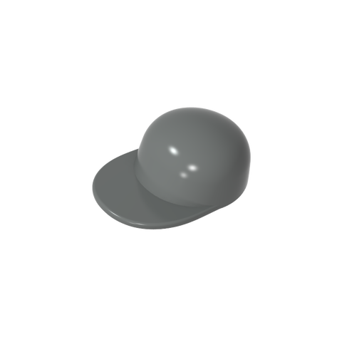 Gobricks,Minifig Cap Short Curved Peak,86035