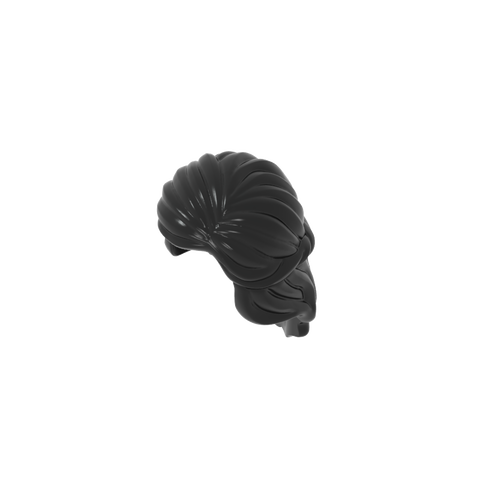Gobricks,Minifig Hair Mid-Length with Braid around Sides,59363
