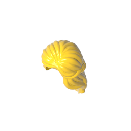 Gobricks,Minifig Hair Mid-Length with Braid around Sides,59363