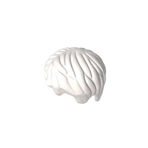 Gobricks,Minifig Hair Short, Tousled with Side Part,62810