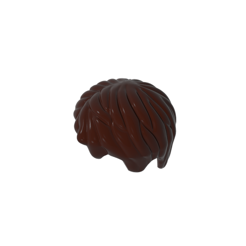 Gobricks,Minifig Hair Short, Tousled with Side Part,62810