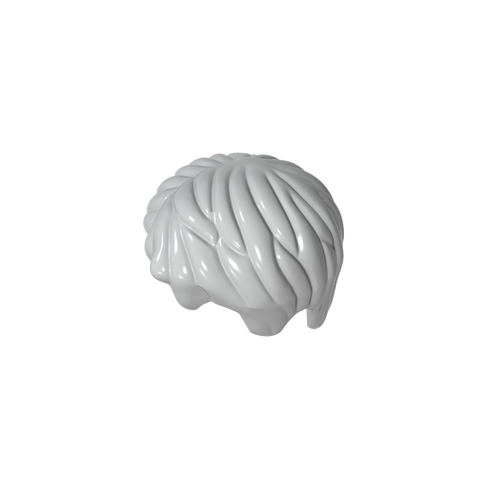 Gobricks,Minifig Hair Short, Tousled with Side Part,62810