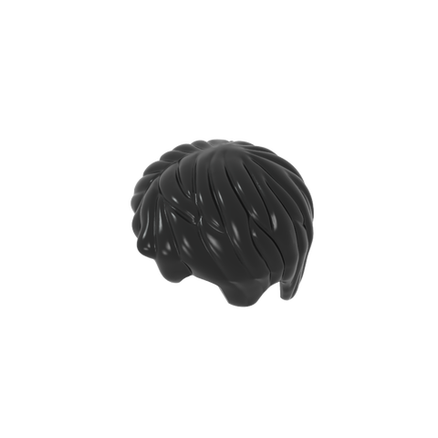 Gobricks,Minifig Hair Short, Tousled with Side Part,62810