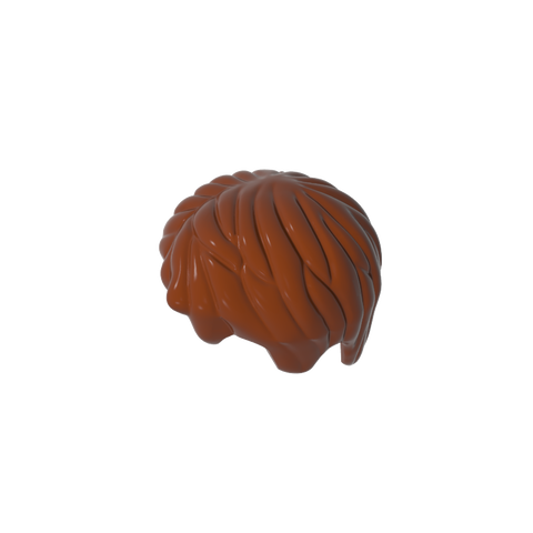 Gobricks,Minifig Hair Short, Tousled with Side Part,62810