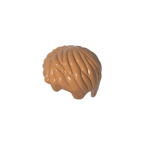 Gobricks,Minifig Hair Short, Tousled with Side Part,62810