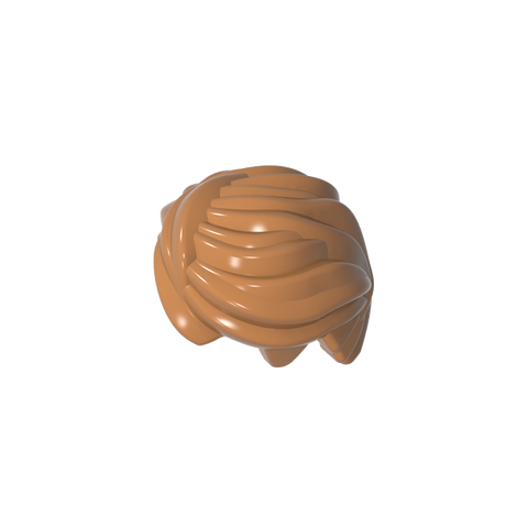Gobricks,Minifig Hair Swept Back, Tousled,61183