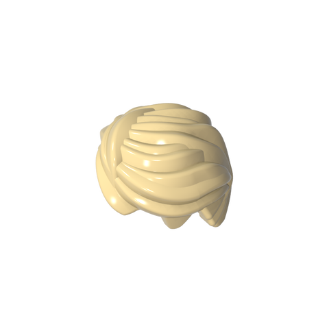 Gobricks,Minifig Hair Swept Back, Tousled,61183