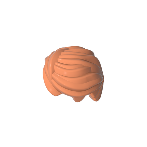 Gobricks,Minifig Hair Swept Back, Tousled,61183
