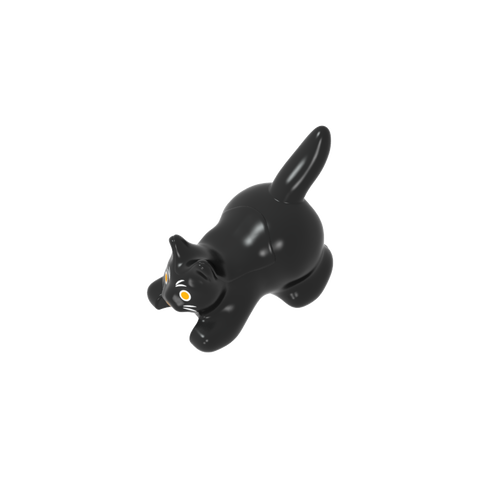 Gobricks,Animal, Cat, Kitten Crouching [Plain],6251