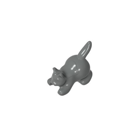 Gobricks,Animal, Cat, Kitten Crouching [Plain],6251