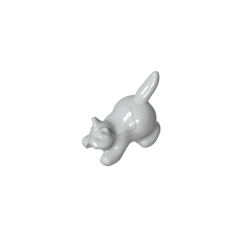 Gobricks,Animal, Cat, Kitten Crouching [Plain],6251