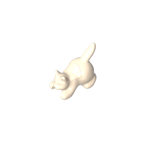 Gobricks,Animal, Cat, Kitten Crouching [Plain],6251