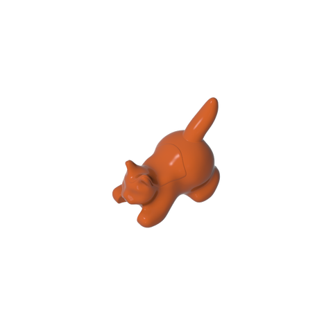 Gobricks,Animal, Cat, Kitten Crouching [Plain],6251