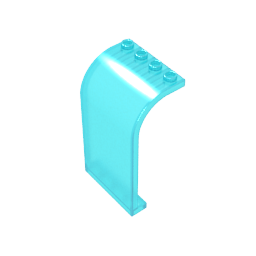 Gobricks,Panel 3 x 4 x 6 Curved Top,2571