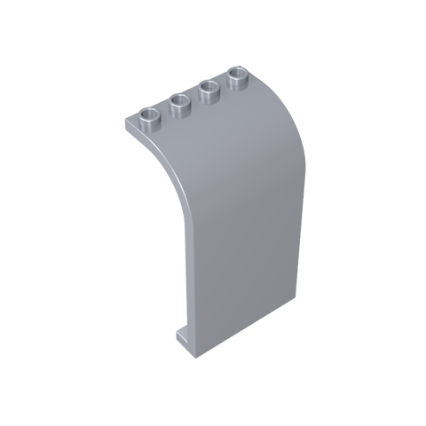 Gobricks,Panel 3 x 4 x 6 Curved Top,2571