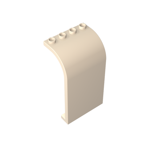 Gobricks,Panel 3 x 4 x 6 Curved Top,2571