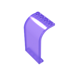 Gobricks,Panel 3 x 4 x 6 Curved Top,2571