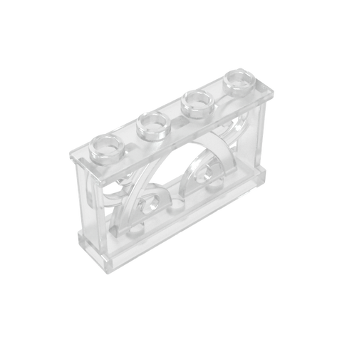 Gobricks,Fence Ornamented 1 x 4 x 2 with 4 Studs,19121